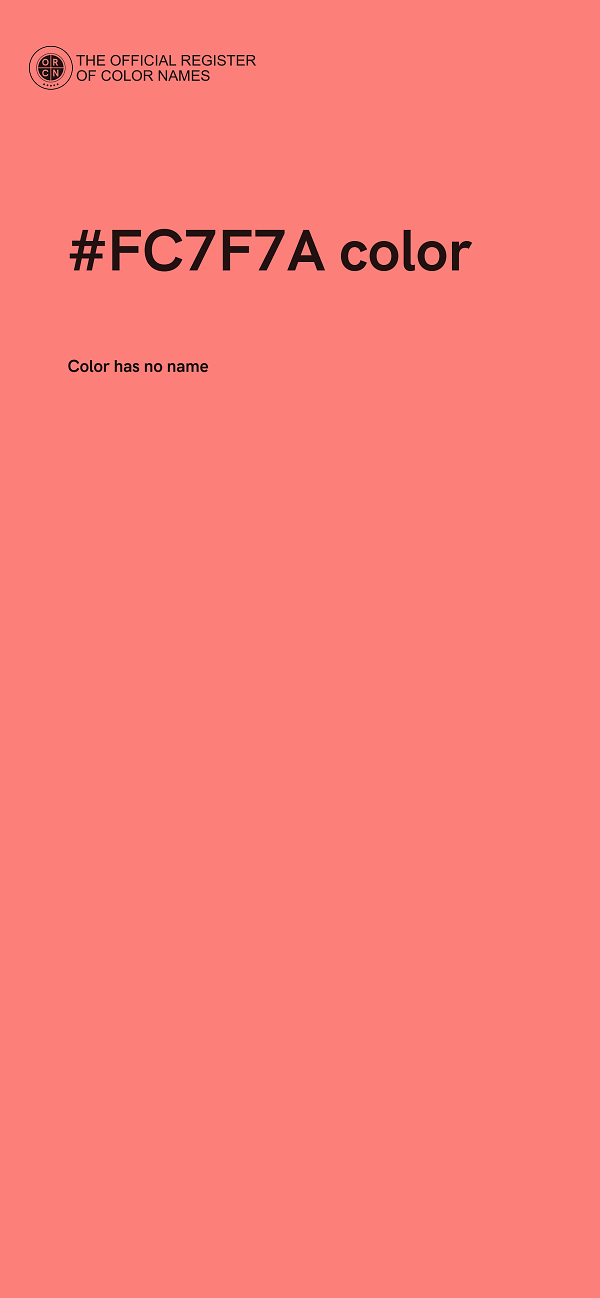 #FC7F7A color image