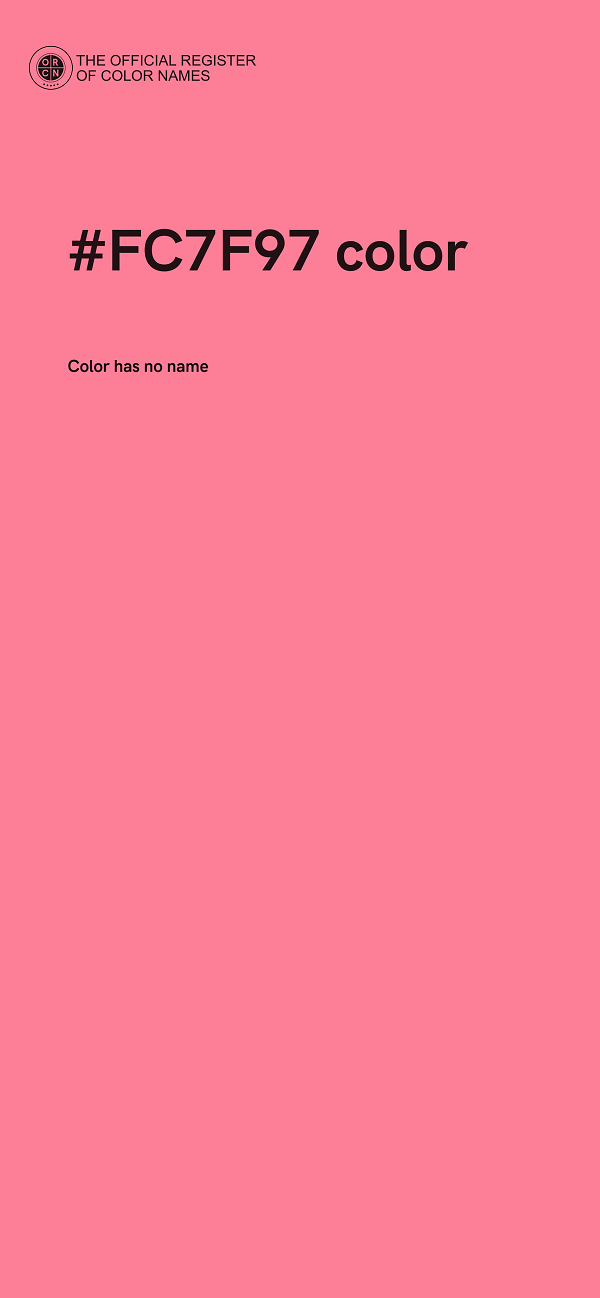 #FC7F97 color image