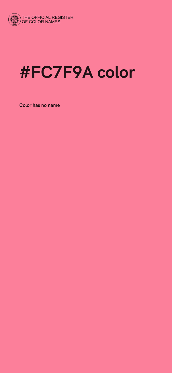 #FC7F9A color image