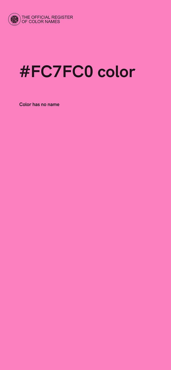 #FC7FC0 color image