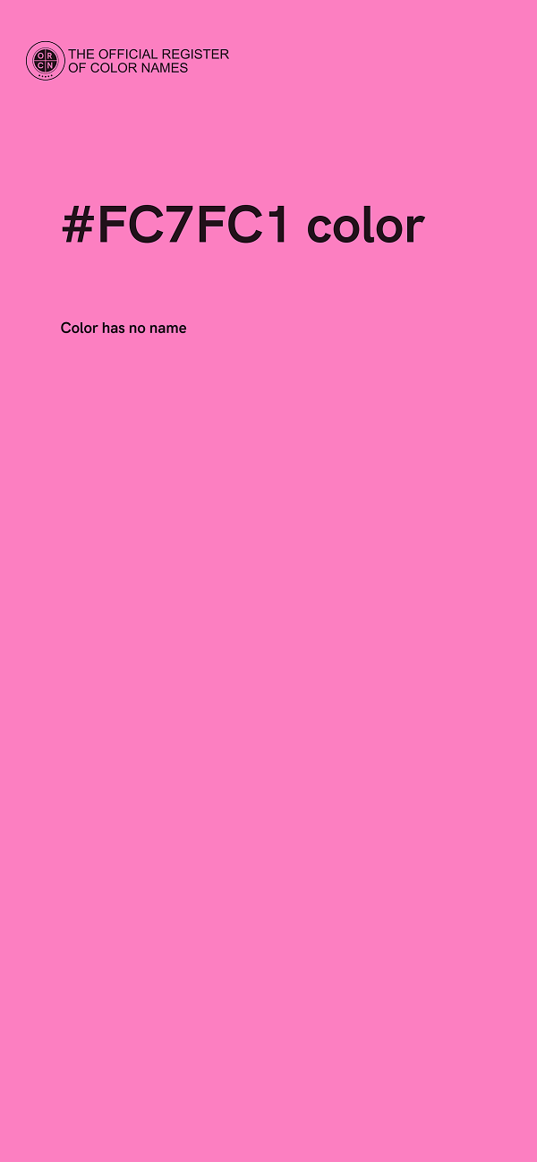 #FC7FC1 color image
