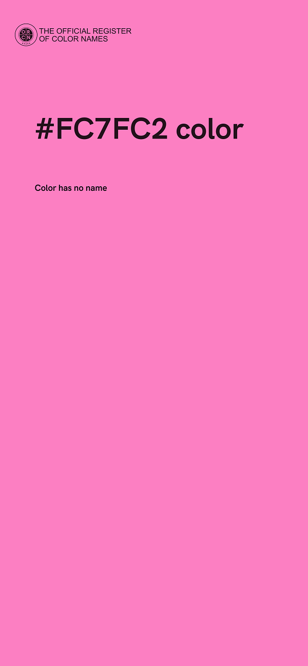 #FC7FC2 color image
