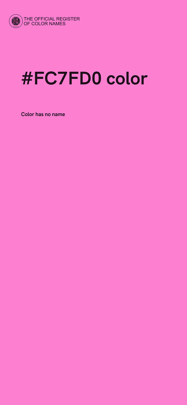 #FC7FD0 color image