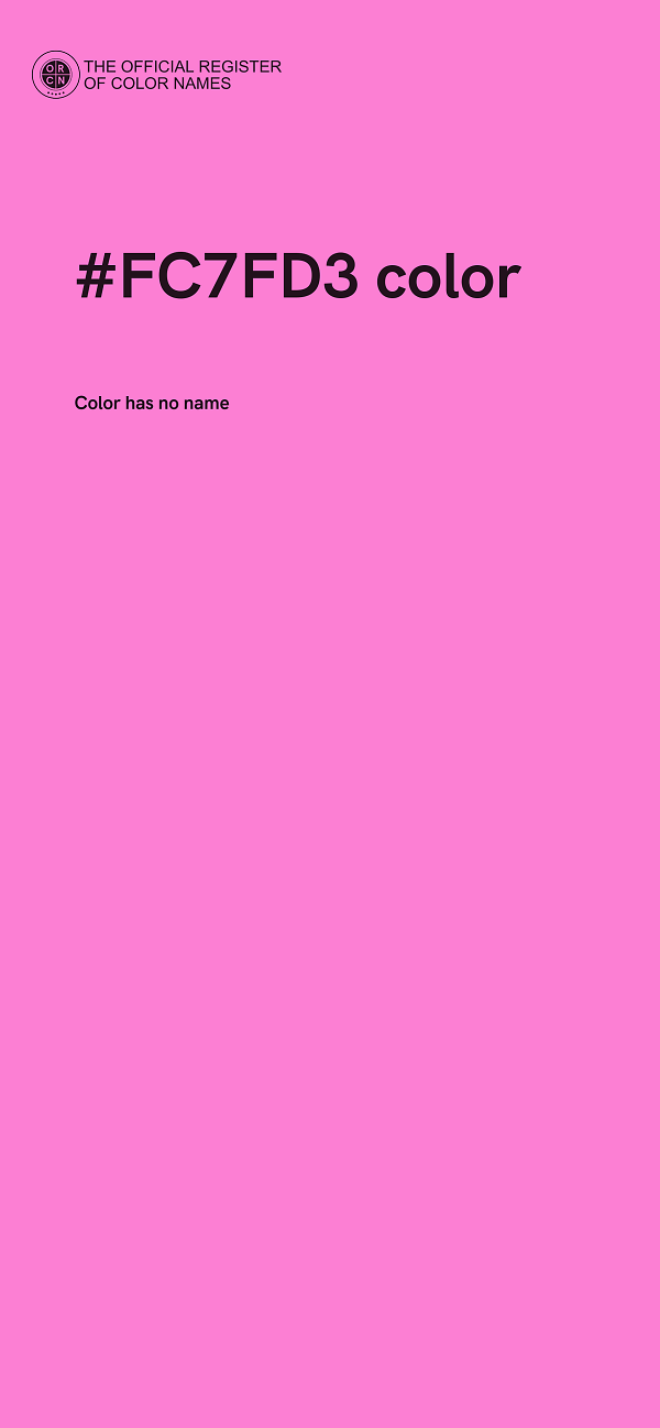 #FC7FD3 color image