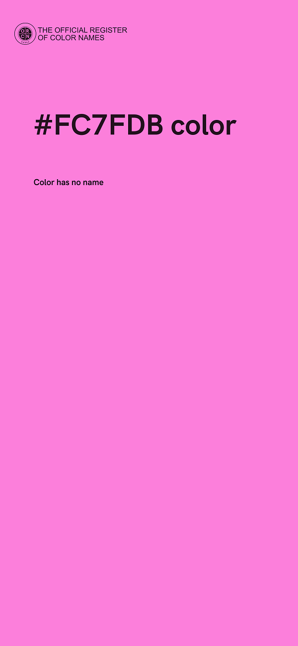 #FC7FDB color image