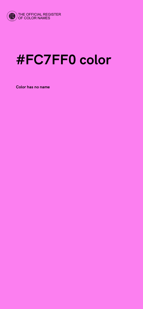 #FC7FF0 color image