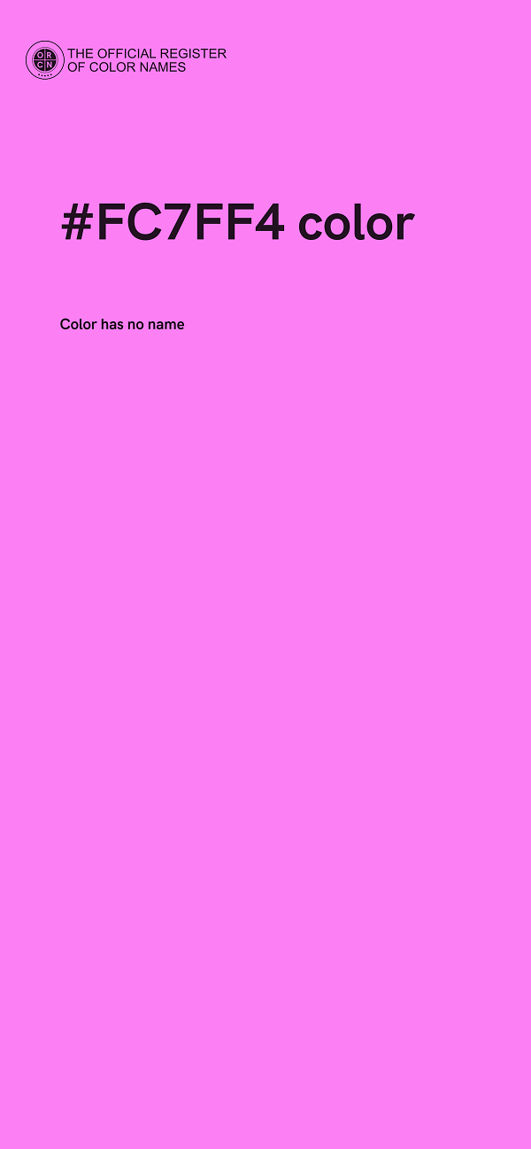 #FC7FF4 color image