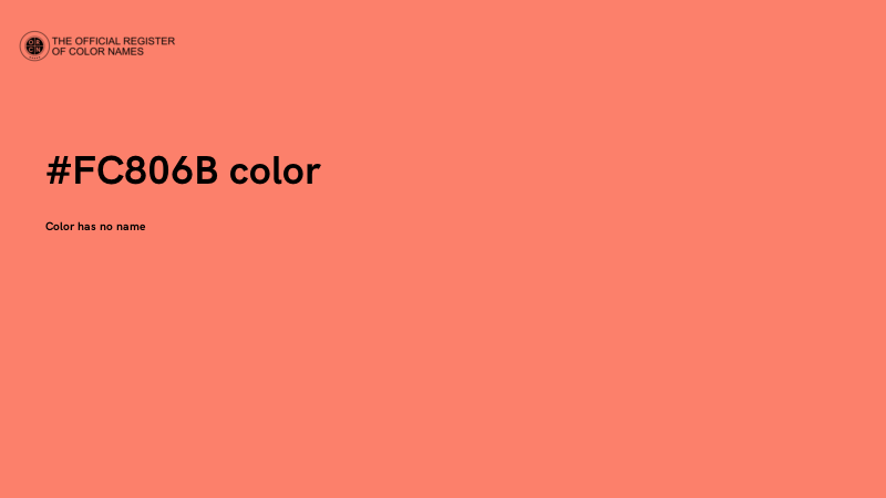 #FC806B color image