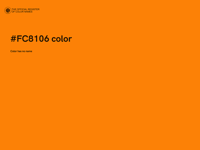 #FC8106 color image