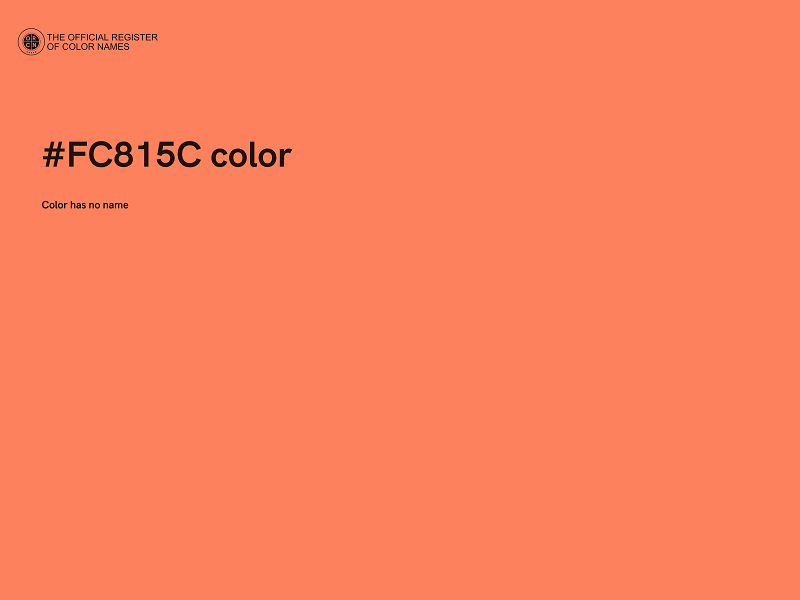 #FC815C color image