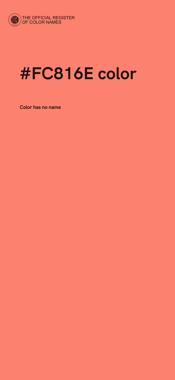 #FC816E color image