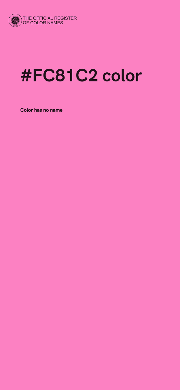 #FC81C2 color image