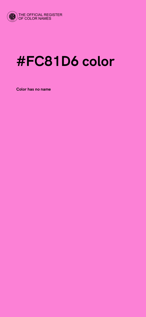 #FC81D6 color image