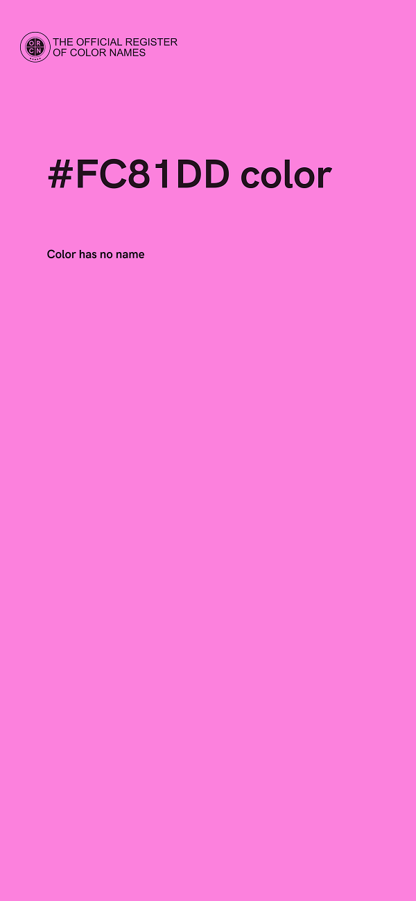 #FC81DD color image