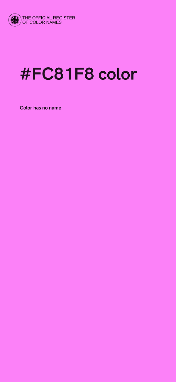 #FC81F8 color image