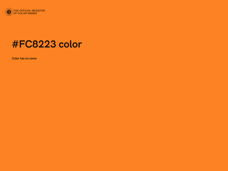 #FC8223 color image