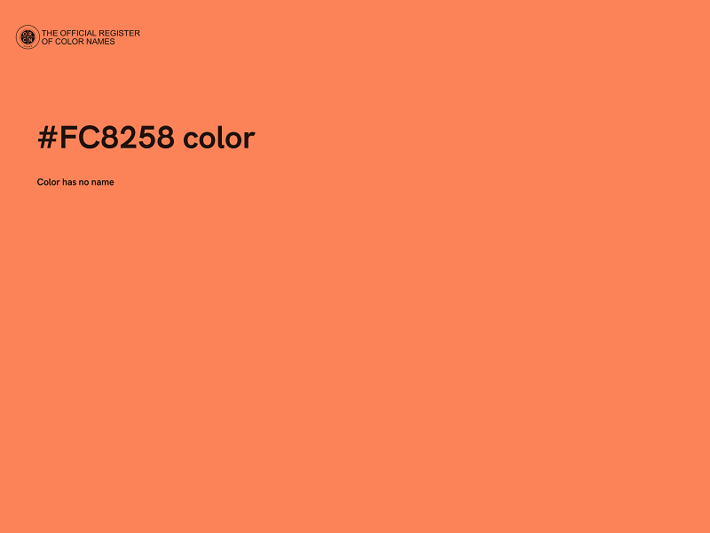 #FC8258 color image