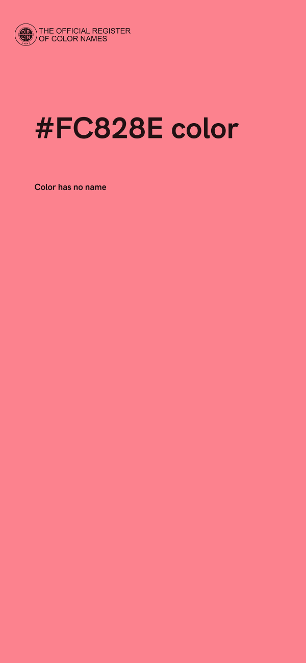 #FC828E color image
