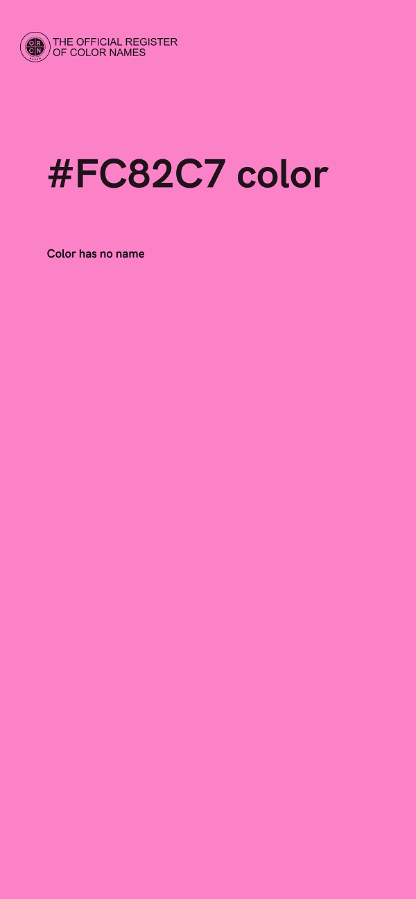 #FC82C7 color image