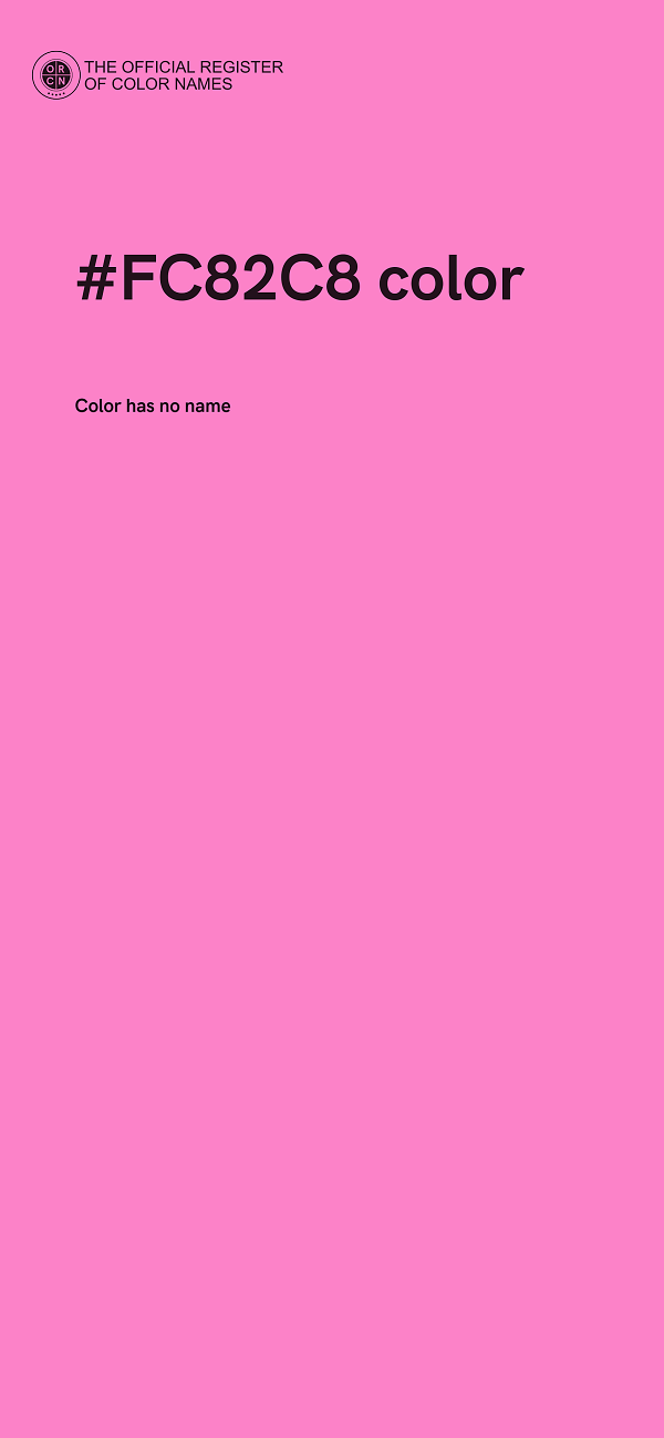 #FC82C8 color image