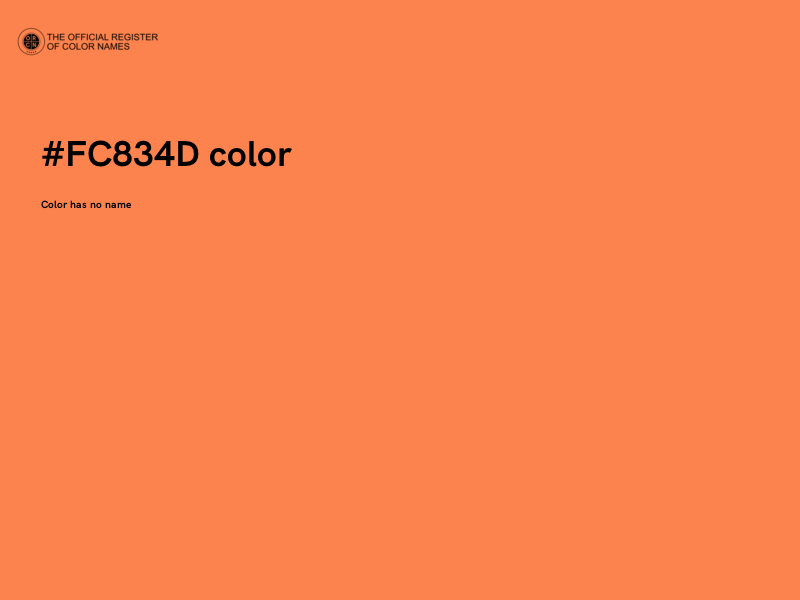 #FC834D color image
