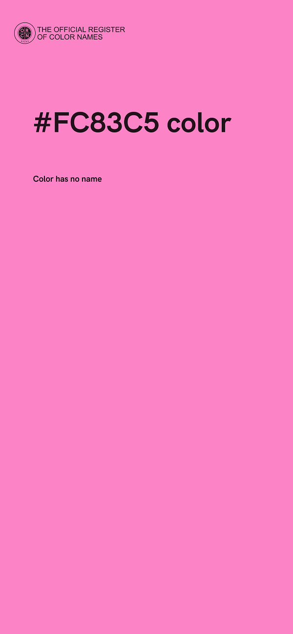 #FC83C5 color image