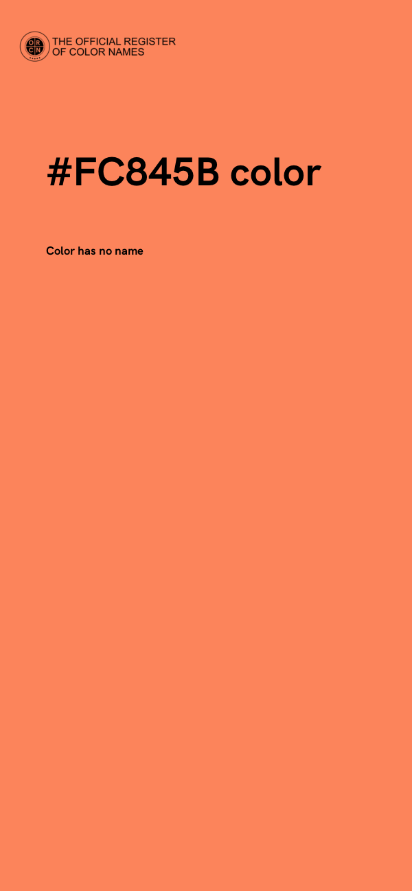 #FC845B color image