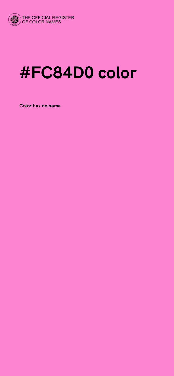 #FC84D0 color image