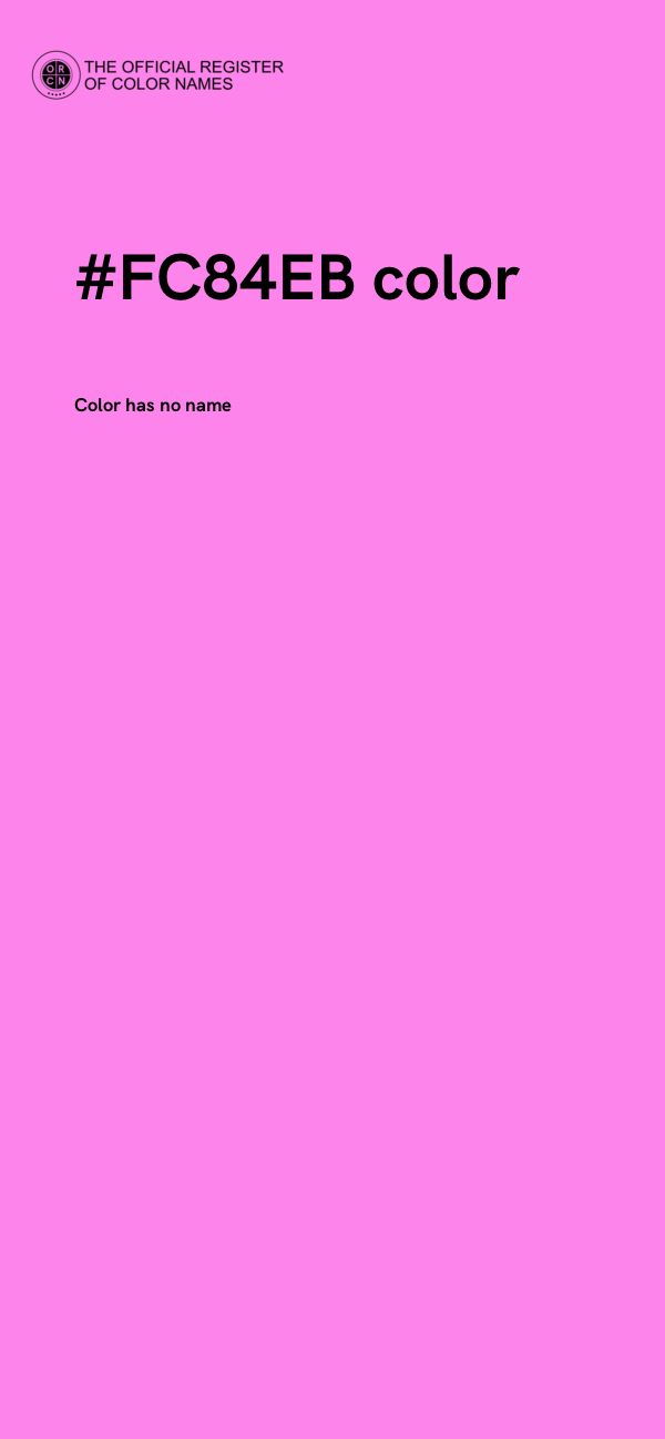 #FC84EB color image