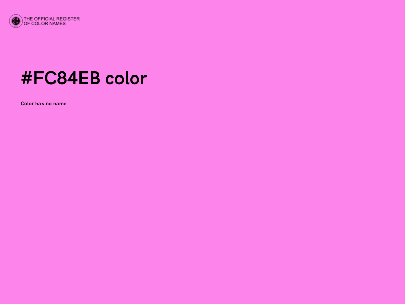 #FC84EB color image