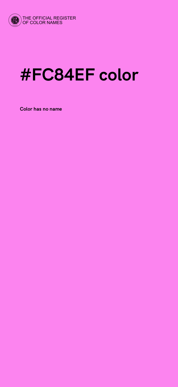 #FC84EF color image