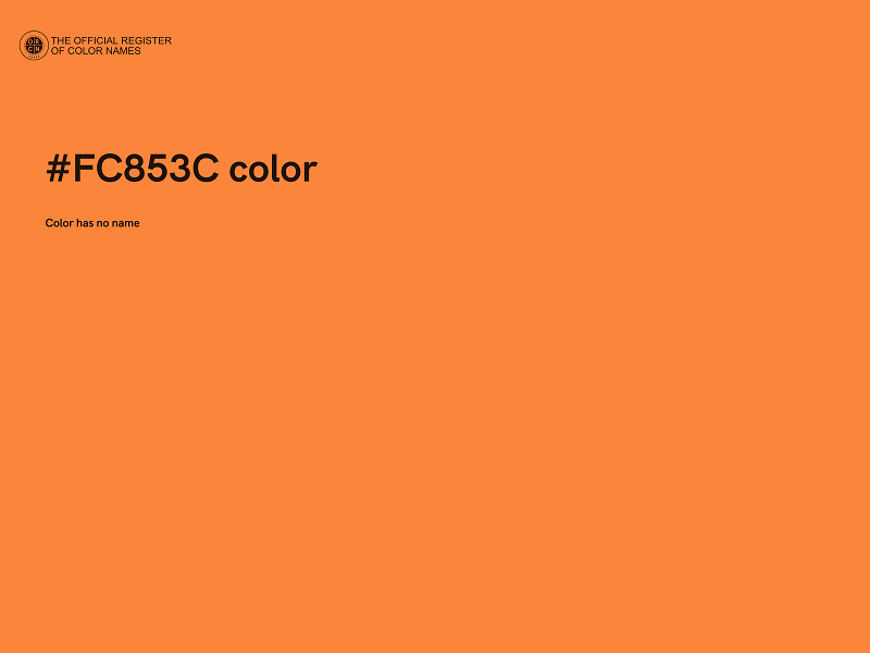 #FC853C color image