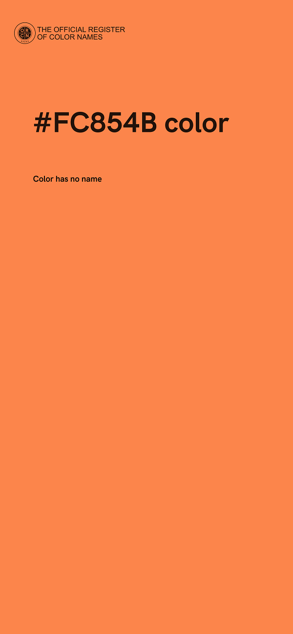 #FC854B color image