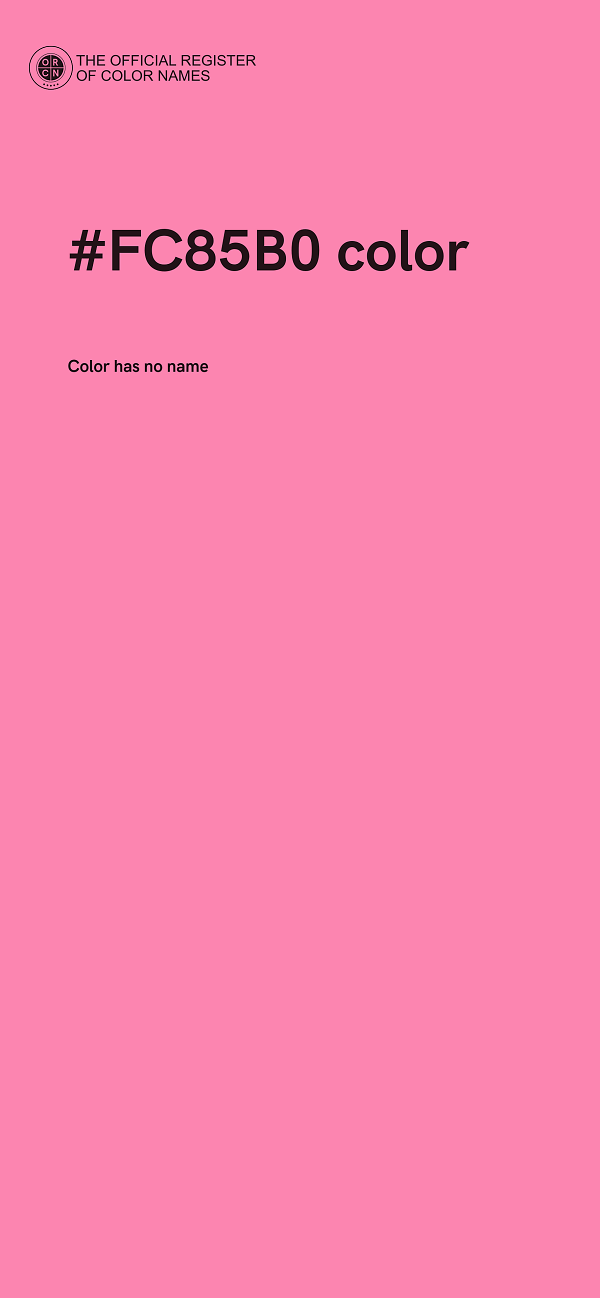 #FC85B0 color image