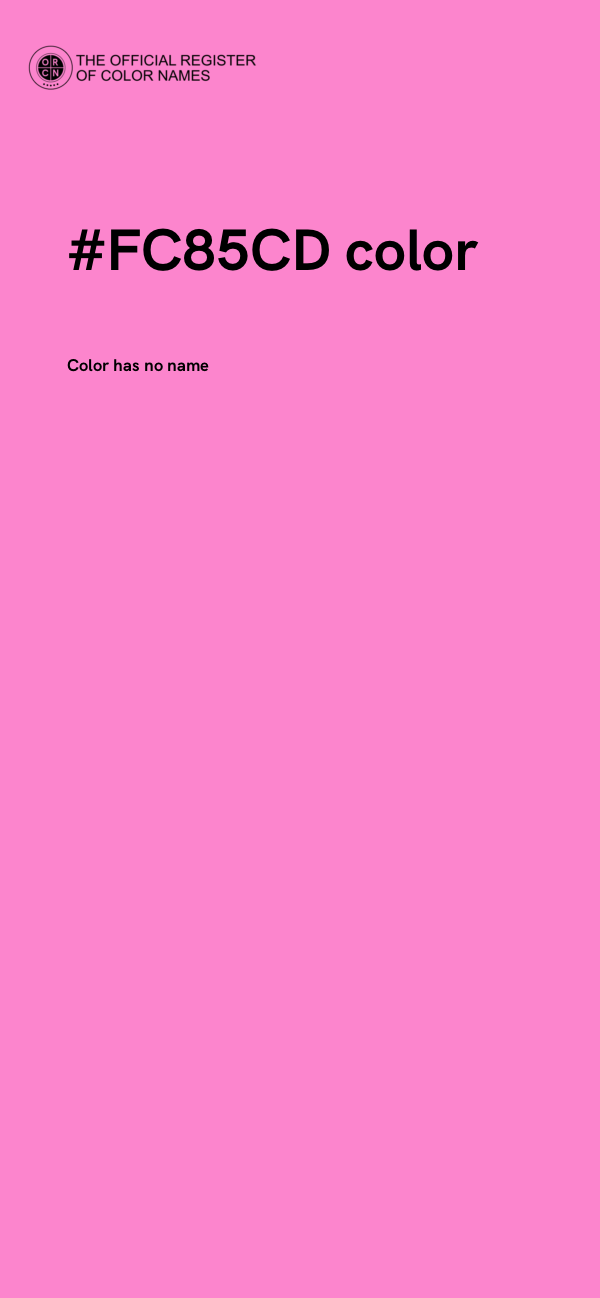 #FC85CD color image