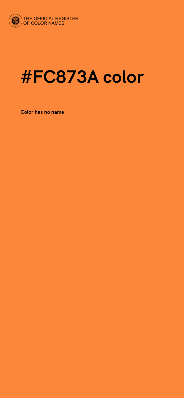 #FC873A color image
