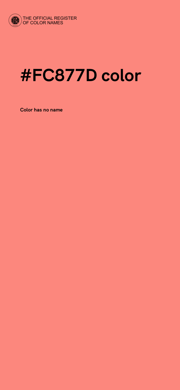 #FC877D color image