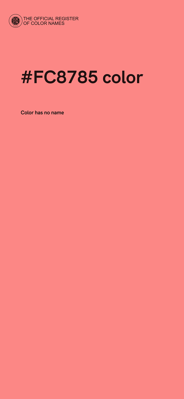 #FC8785 color image