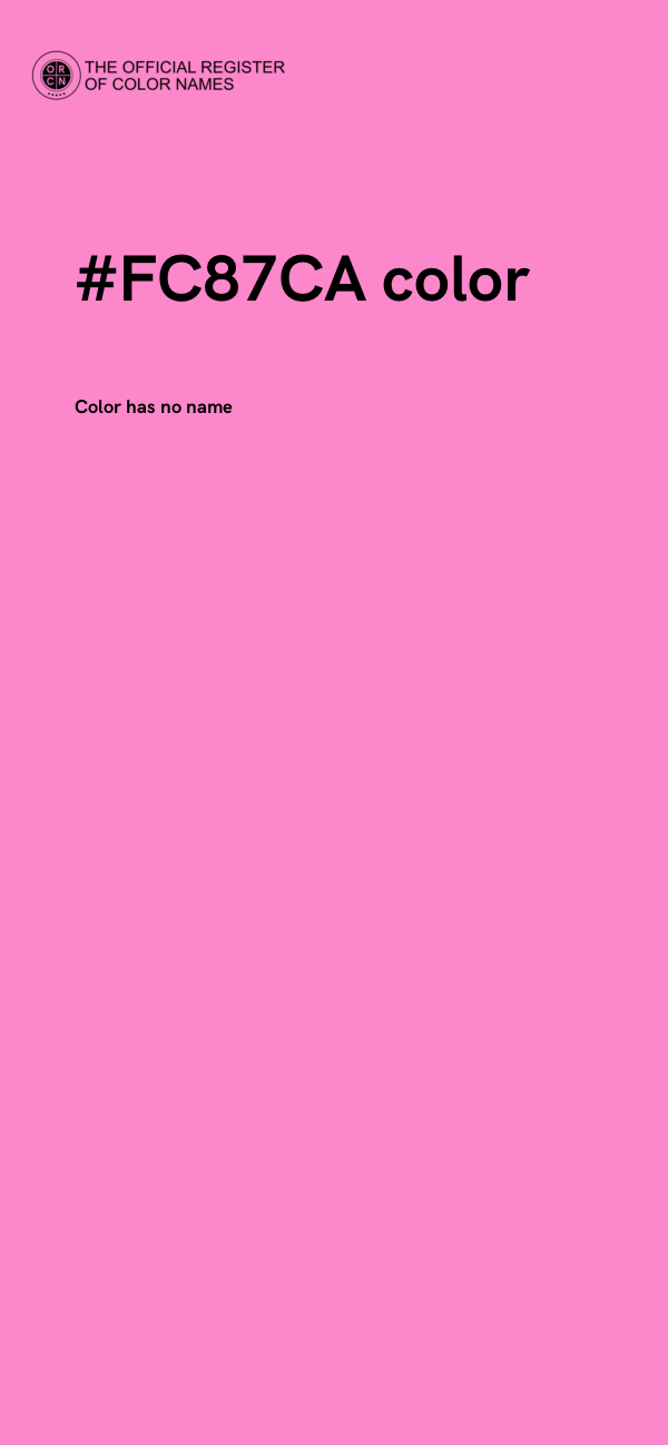#FC87CA color image