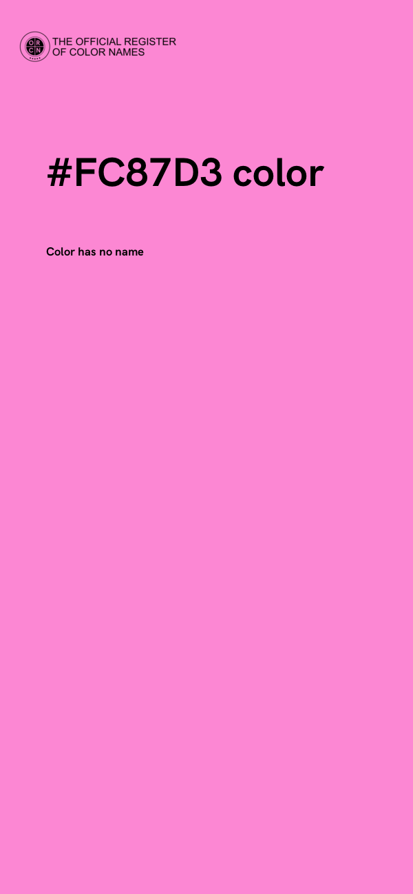 #FC87D3 color image