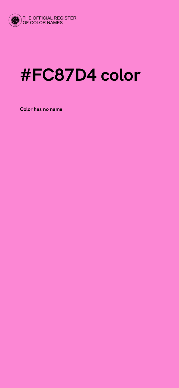 #FC87D4 color image