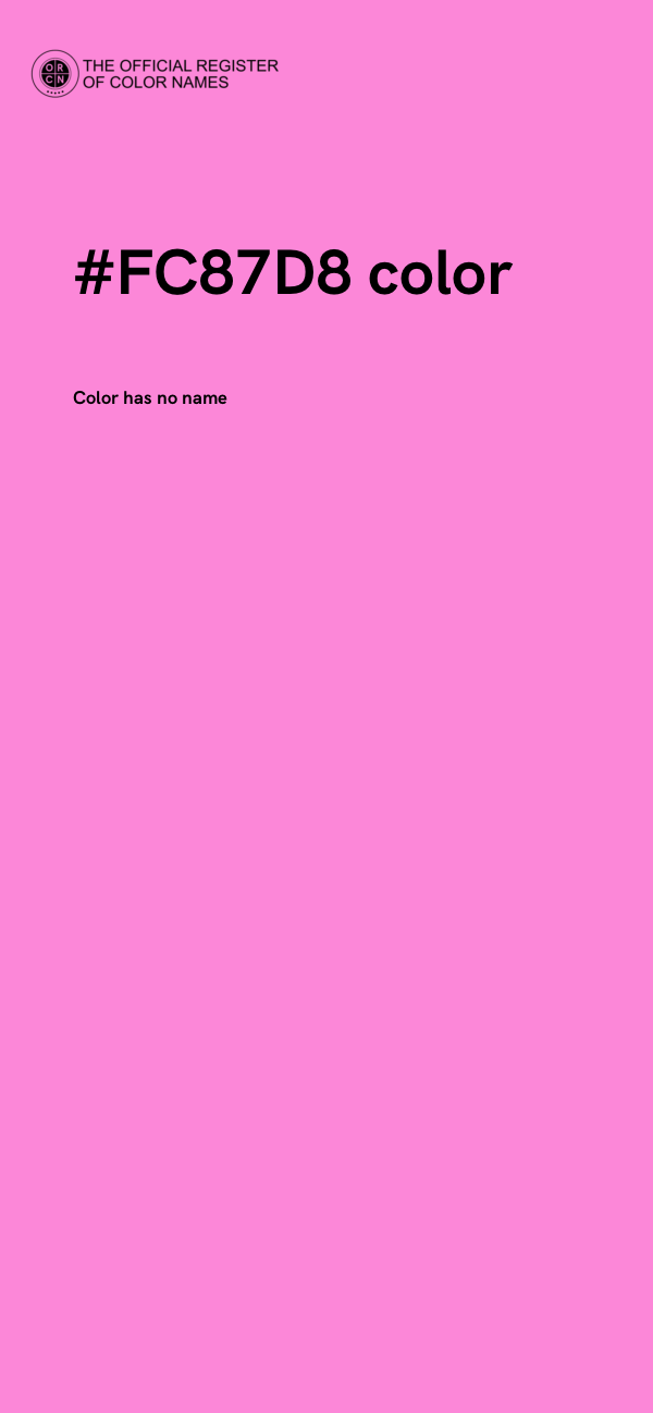 #FC87D8 color image