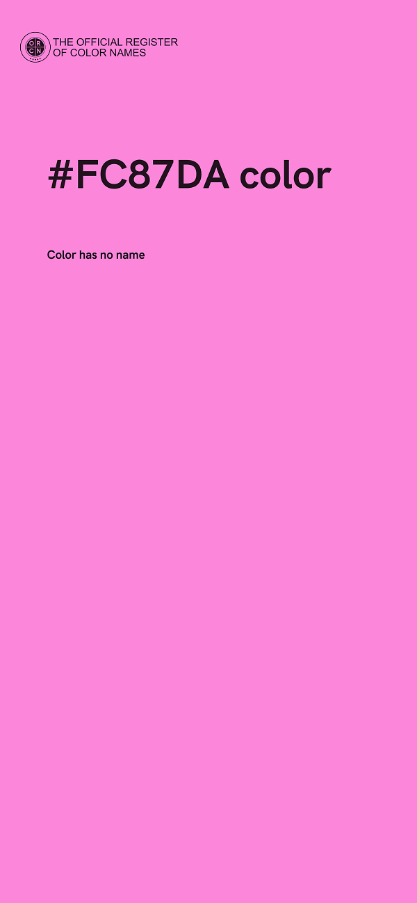 #FC87DA color image