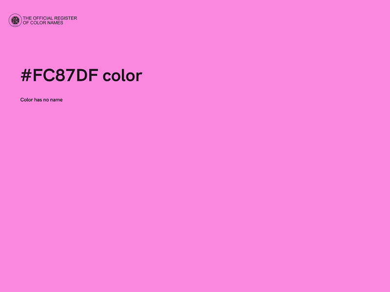 #FC87DF color image