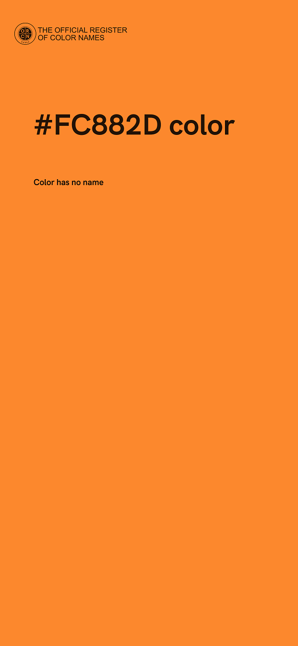 #FC882D color image