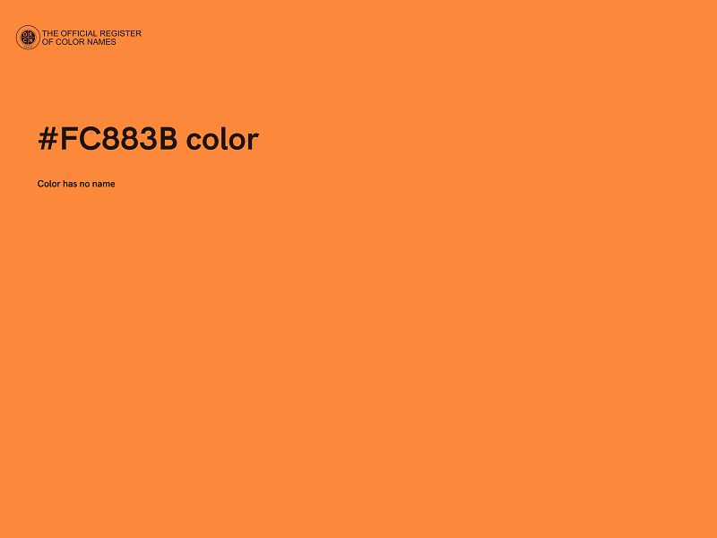 #FC883B color image