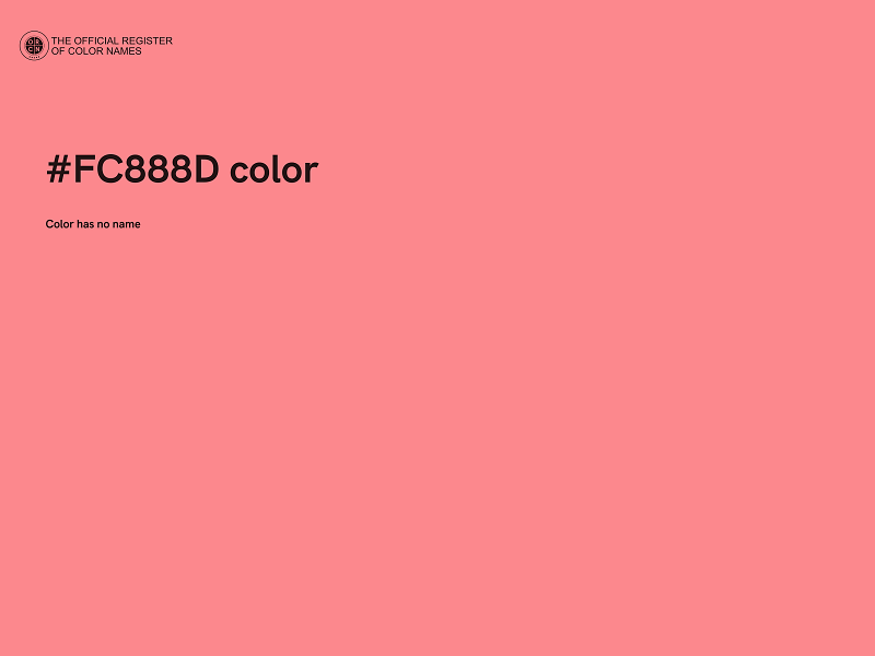 #FC888D color image