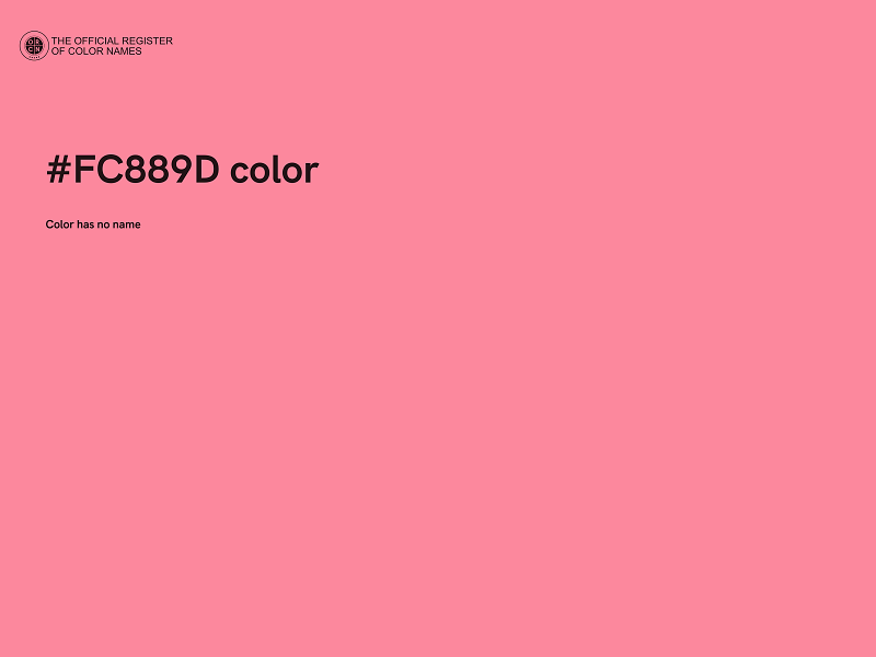 #FC889D color image