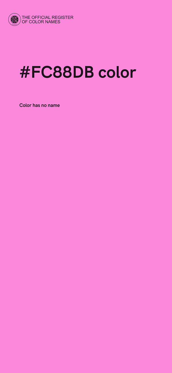 #FC88DB color image