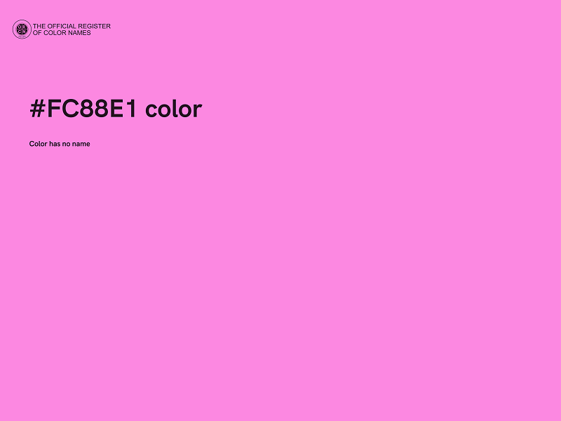 #FC88E1 color image